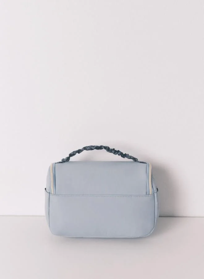 women'secret  Blue large floral piping vanity case for Women | Best Price UAE